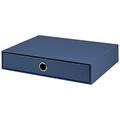 Rössler 1524452900 - S.O.H.O. Schubladenbox für DIN A4, mit Griffloch, Navy, 343 x 250 x 65 mm, 1 Stück