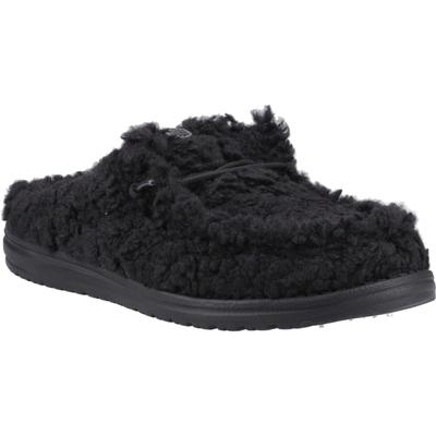 HEYDUDE Wally Polyester Herren Schwarz/Schwarz Clogs Image
