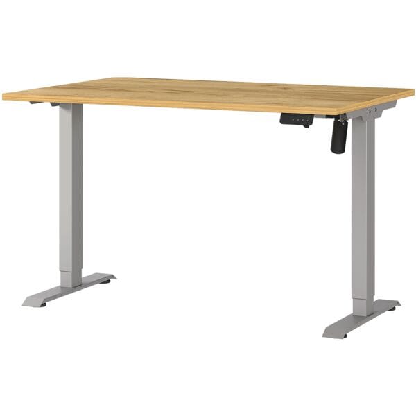 Germania-Werke Schreibtisch höhenverstellbar (elektrisch) »Boras« 120 cm silber, 120x119x80 cm Image