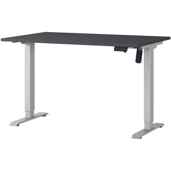 Germania-Werke Schreibtisch höhenverstellbar (elektrisch) »Boras« 120 cm grau, 120x119x80 cm