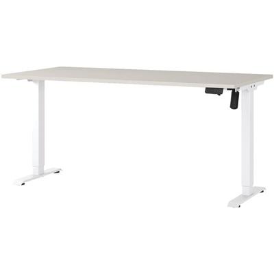 Germania-Werke Schreibtisch höhenverstellbar (elektrisch) »Boras« 160 cm Kaschmir/Weiß, 160x119x80 cm Image