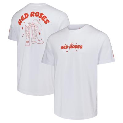 England Rugby Red Roses Cowboy Grafik T-Shirt – Weiß – Unisex Image
