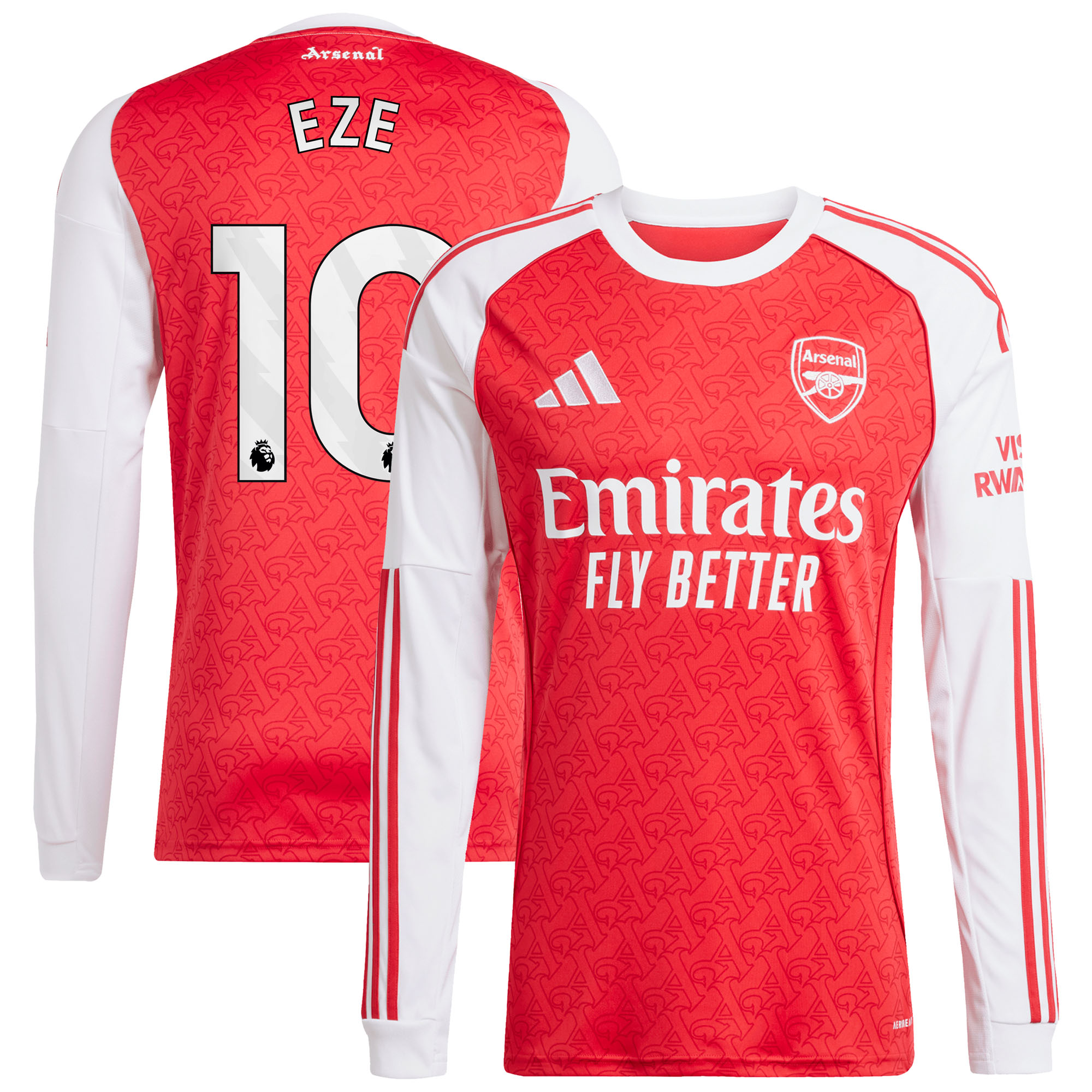 FC Arsenal 2025-26 adidas Heimtrikot - Langarm mit Aufdruck Eze 10 Image