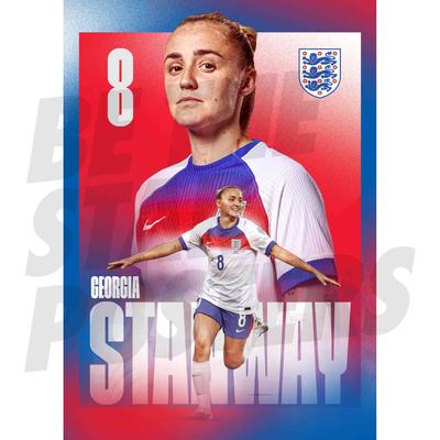 England Lionesses Georgia Stanway 25/26 Heimspiel A2 Poster Image