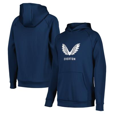 Everton Castore Trainer Presentation Hoodie - Marineblau - Kinder Image