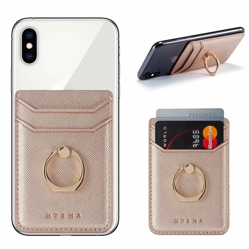 Porte-cartes en cuir autocollant 3M adhésifs carte d