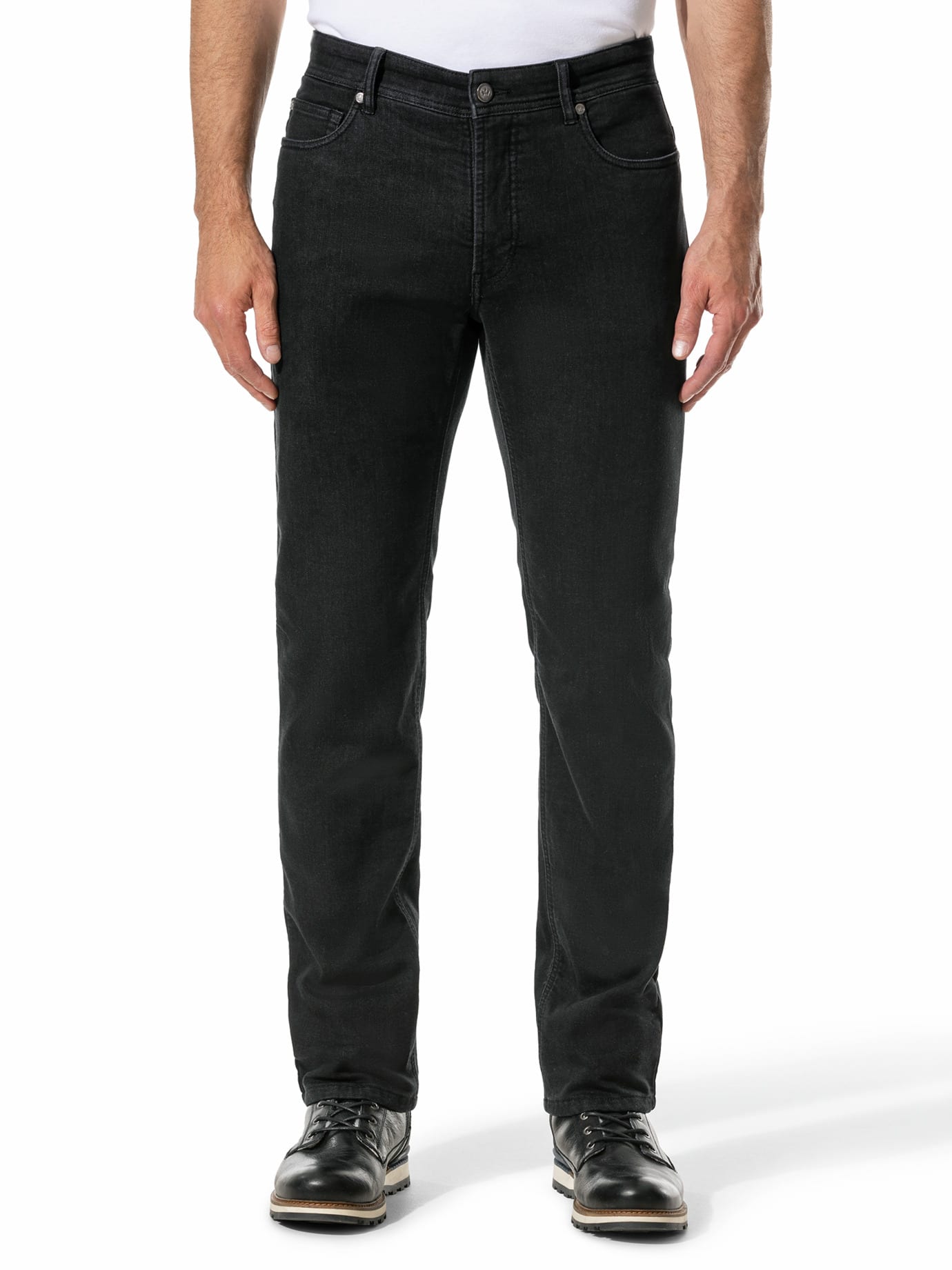 Walbusch Herren Thermojeans Five Pocket 2.0 Schwarz