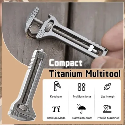 Outdoor Multi Tool Kompaktes tragbares Werkzeug Schlüsselanhänger Kette Taschenschneider Schraubendreher Multi Tools Camping Survival Kit