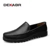 DEKABR Männer Schuhe Aus Echtem Leder Schwarz Braun Männer Flache Schuhe Klassische Hand Nähen Männer Wohnungen Zapatos Hombres Große Größe 37-48