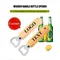 Apribottiglie con manico in legno con logo personalizzato Inciso personalizzato Festa di nozze Birra Regalo per la festa del papà Addio al nubilato