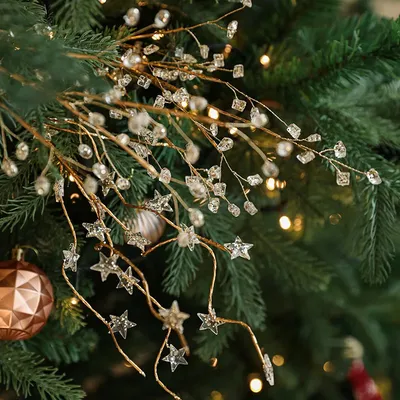 Christmas tree pendants sparkling artificial trees creative Christmas tree decorations cuttings Christmas atmosphere decorations