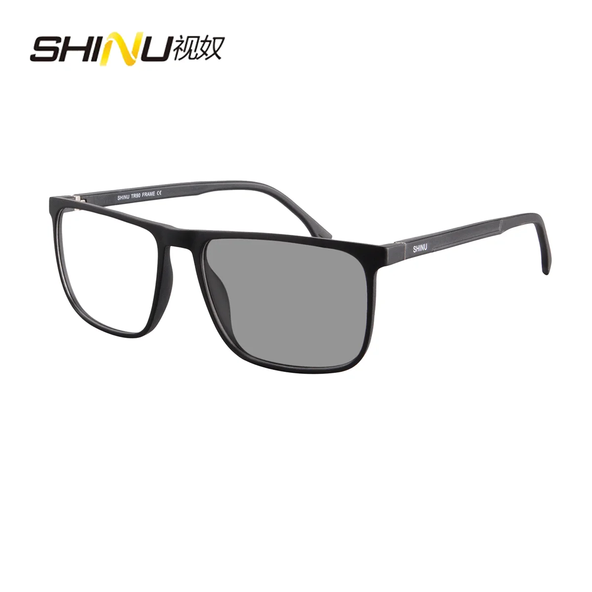 SHINU Photochrome Progressive Gläser Männer Multifokale Lesebrille Tr90 Original Brille Brillen Kein Astigmatismus Image