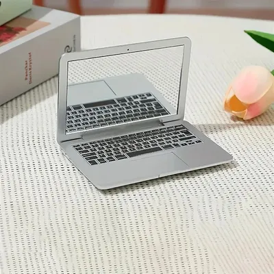 Computer Mirror Mini Makeup Mirror - Magnifying Handheld Pocket Mirror, Creative Portable Folding Mirrors, Small Decor Mirror