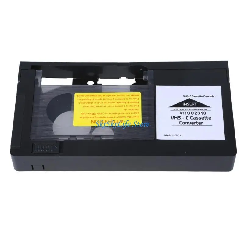 E65E Konvertieren Sie Ihre Erinnerungen VHS C in VHS -Kassetten -Player -Adapter für Camcorder Tape