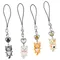 Phone Accessories Cat Pendant Cat Phone Strap Cellphone Chain Anti Lost Y2K Phone Charm Heart Cute Phone Lanyard Women Girls