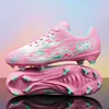 Mode Rosa Jugend Fußballschuhe Größe 34-45 TF/AG Fußball Turnschuhe Mann Futsal Schuhe rutschfeste Gras Training Herren Fußballschuhe