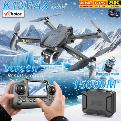 NEW K13 MAX Drone 8K Camera 5G WiFi FPV Brushless Motor HD Dual Camera Obstacle Avoidance Quadcopter for Aerial Photography Gift