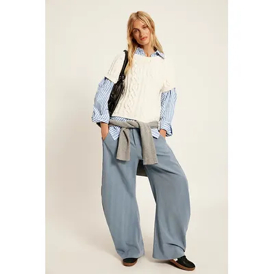 Spotlight Trousers at Free People in Sky Combo, Size: US 10