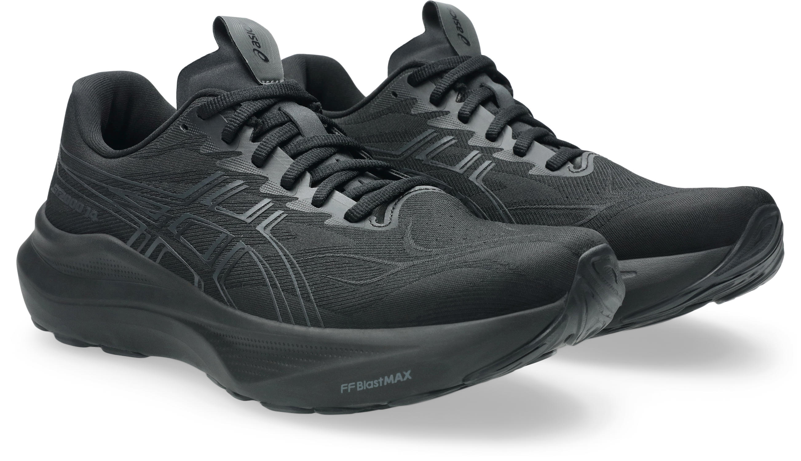 Laufschuh ASICS "GT-2000 14", Herren, Gr. 44,5, schwarz, graphite grau, Textil, Schuhe Laufschuh, für mehr Stabilität
