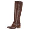 Stiefel GABOR, Damen, Gr. 41, Normalschaft, braun (cognac), Kalbsleder, used, elegant, Schuhe, Blockabsatz, Langschaftstiefel mit Best Fitting-Ausstattung