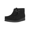 Sneaker CLARKS "WallabeeEVO", Herren, Gr. 38, schwarz, casual, Schuhe, aus hochwertigem Wildleder