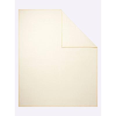 Wohndecke IBENA Gr. 3, beige (elfenbein), B:100cm L:150cm, 58% Baumwolle, 35% Polyacryl, 7% Polyester, Wohndecken Image