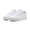 Sneaker PUMA "CARINA 3.0 ANIMAL FLAIR", Gr. 41, weiß (puma weiß, puma gold), Synthetik, sportlich, Schuhe