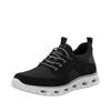 Slip-On Sneaker RIEKER SPORT, Herren, Gr. 41, schwarz, Lederimitat, Textil, unifarben, sportlich, Schuhe, Freizeitschuh, Halbschuh, Slipper mit Anziehlaschen