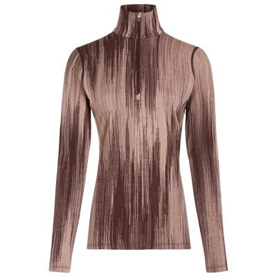 Icebreaker - Women's Merino 260 Tech Vertex L/S Half Zip AOP - Merinounterwäsche Gr XL braun Image