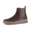 Chelseaboots GABOR "FLORENZ", Damen, Gr. 41, braun (dunkelbraun), Veloursleder, Elastischer Einsatz, unifarben, casual, Schuhe, Plateau, Schlupfboots, Ankleboots mit Wechselfußbett