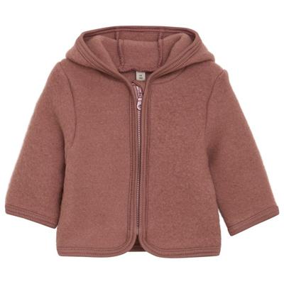 Huttelihut - Kid's Jacket Wool Fleece with Hood - Merinojacke Gr 68 braun Image
