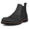 Chelseaboots ECCO "Jamestown", Herren, Gr. 46, schwarz, Nubukleder, klassisch, Schuhe, Schlupfboots, Stiefelette, Business-Boots mit Stretcheinsätze