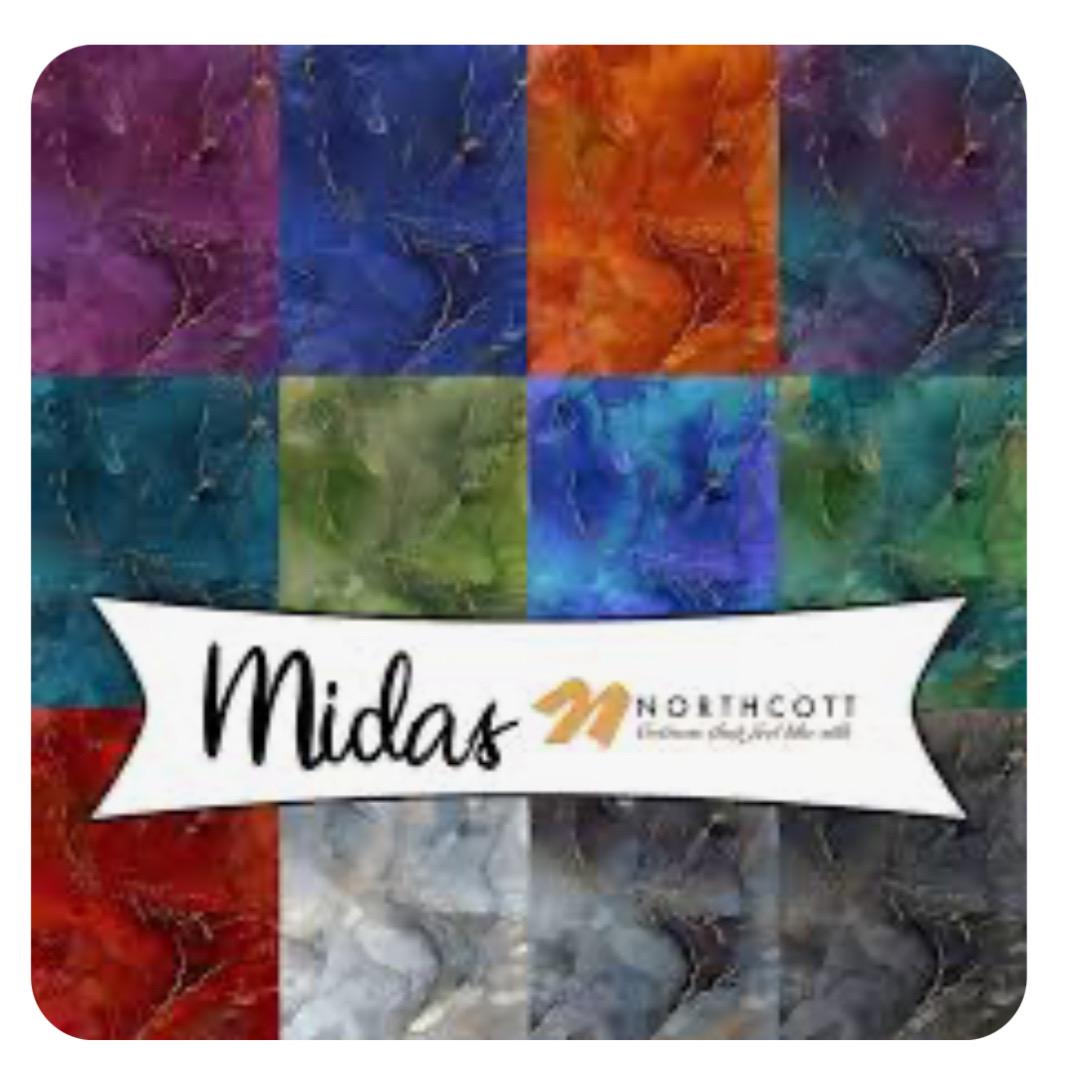 Pacchetti di tessuti Midas di Deborah Edwards e Melanie Samra per Northcott Fabrics