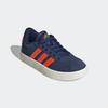 Sneaker ADIDAS SPORTSWEAR "VL COURT 3.0 KIDS", Gr. 39, dunkelblau, impact orange, gold metallic, Leder, Synthetik, sportlich, Schuhe, inspiriert vom Design des adidas samba