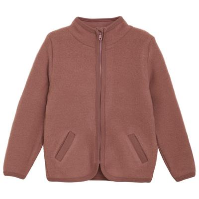Huttelihut - Kid's Jacket Wool Fleece - Merinojacke Gr 128 braun Image