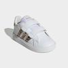 Sneaker ADIDAS SPORTSWEAR "GRAND COURT 2.0 SCHUHE FÜR BABYS UND KLEINKINDER", Gr. 25, cloud weiß, magic beige, gold metallic, Synthetik, sportlich, Schuhe