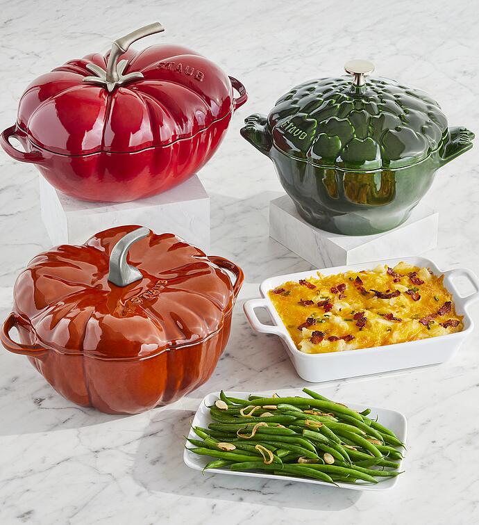Staub® Enamel Cast Iron Cocotte With Side Dish Duo, Home Kitchenware by Harry & David