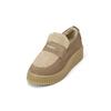 Loafer MARC O'POLO "mit flauschigem Teddyfutter", Damen, Gr. 40, grau (schwarz taupe), Obermaterial: 100% Leder (Rind), unifarben, Schuhe