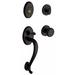 Baldwin Logan Single Cylinder Handleset w/ Classic interior Knob brown in Oil Rubbed Bronze | Wayfair 85315.102.ENTR