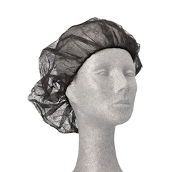 WORK-INN/PS 1000 Barett-Hauben, Vlies Ø 52 cm schwarz (98456, 10x100 Stück) Image