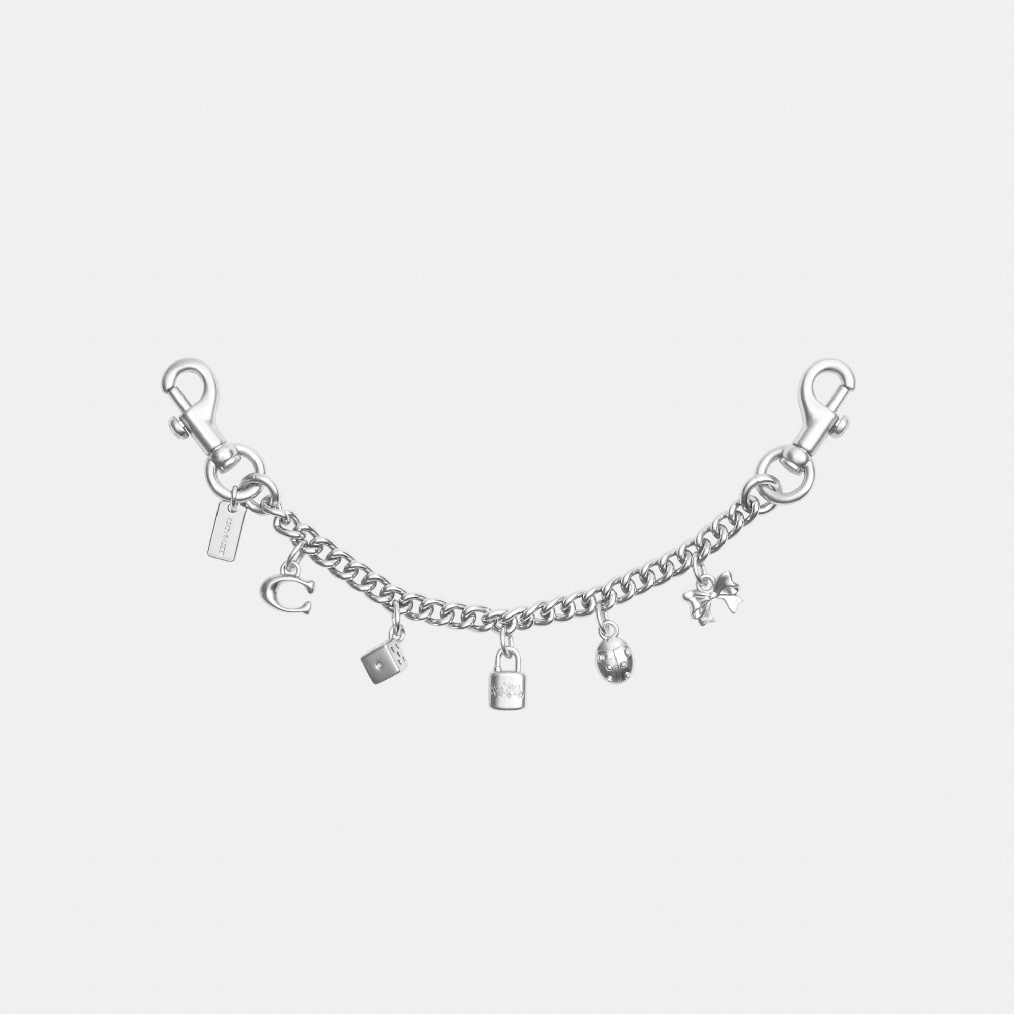 Coach Womens Silver Swagger Chain With Charms - One Size | Coach Sale | Discount Designer Brands