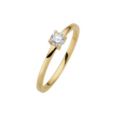 Orolino Ring 585/- Gelbgold glanz 1 Brill. 0,25ct. H/P2 Image