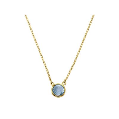 Celesta Gold Halskette 375/- Gelbgold Blautopas (beh) Image