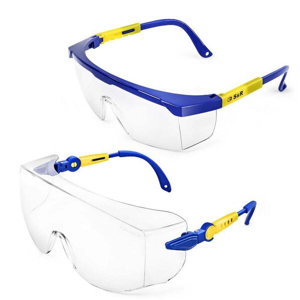 S&R Schutzbrillen-Set 2 Brillen blau Image