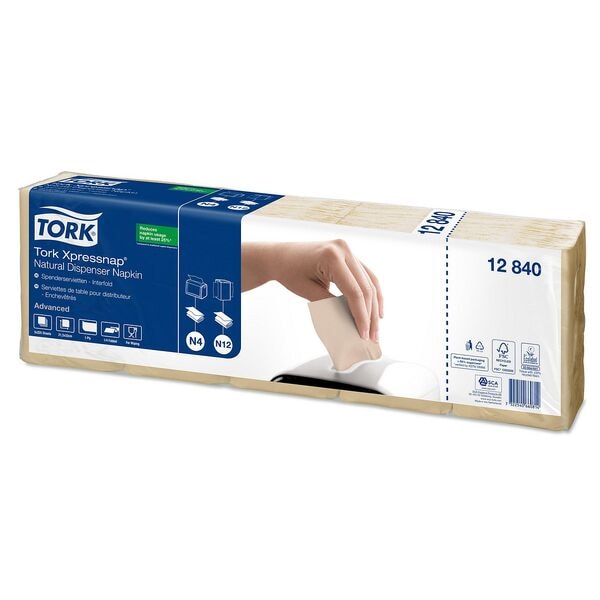Tork Servietten Xpressnap® natur 1-lagig 1125 Stück mehrfarbig, 3.3x2.13 cm