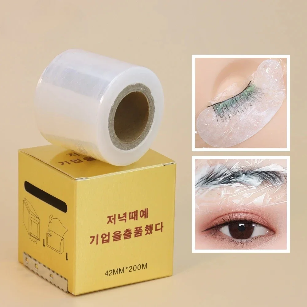 GLAMLASH 200 m durchsichtige Kunststofffolie für den Augengebrauch, Konservierungsfolie für falsche Wimpernverlängerung, professioneller Wimpernentferner, permanent Image