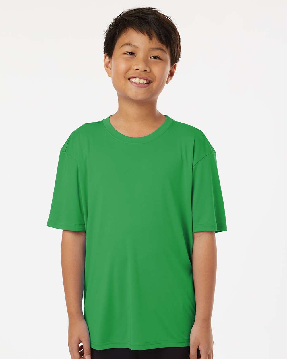 AllPro 48000Y Youth Pro-Lock Performance T-Shirt in Kelly Green size Large | Polyester