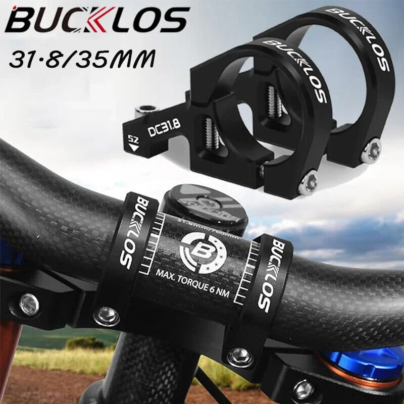 BUCKLOS DH Vorbau 31,8 mm 35 mm Fahrrad-Direktmontage Vorbau Hochfester Downhill-Fahrradtisch Aluminiumlegierung AM FR MTB Power Image