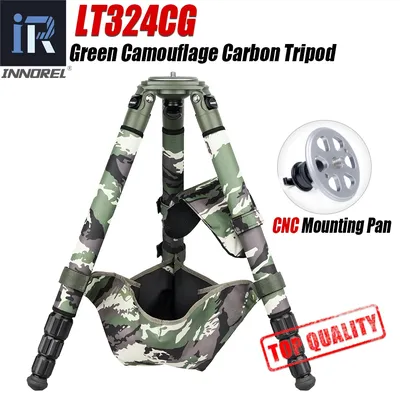 INNOREL LT324CG Camouflage Carbon Fiber Stativ Professionelle Vogelbeobachtung Heavy Duty Stativ für Canon Nikon DSLR Kamera