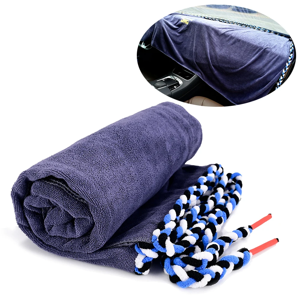 FOSHIO Windschutzscheiben-Reinigung, Auto-Armaturenbrett-Abdeckung, Tuch, Mikrofaser-Handtuch, Wasseraufnahme, Seil, Vinyl-Schutzfolie, Installationswerkzeug